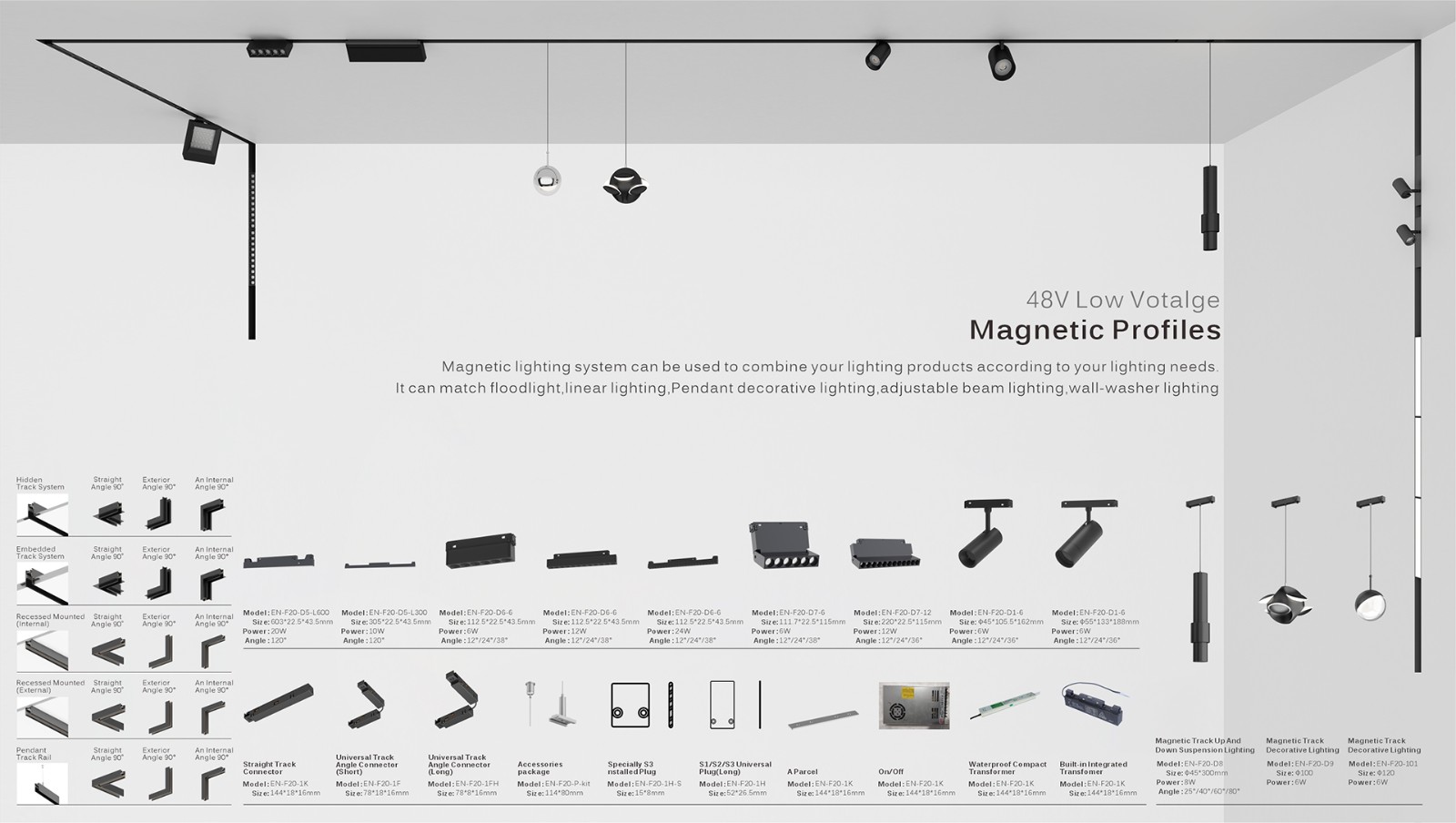 New Launch! Intelligent Control Magnetic Led Track Light