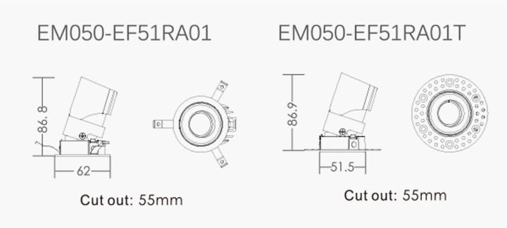 ELLA-Hotel Round Adjustable 5W-35W