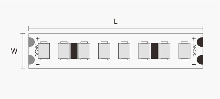 Static White Color Strip Light