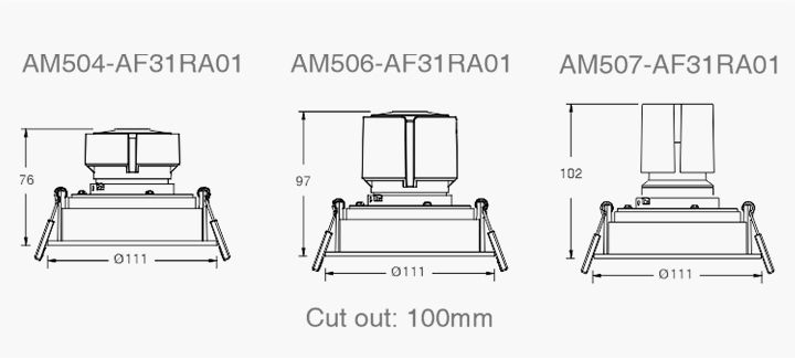 AVA - Commercial MR16 Modular Downlight 5-15W