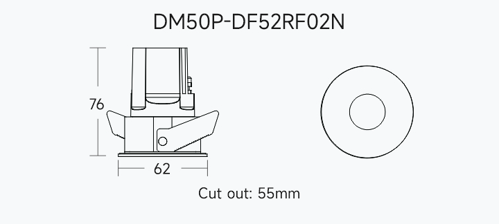 DELLA IP65 Downlight 8w-10w
