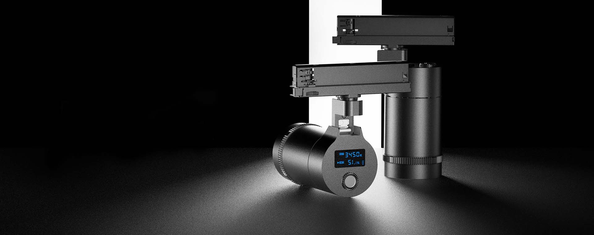 Digital Display Track Light 25W