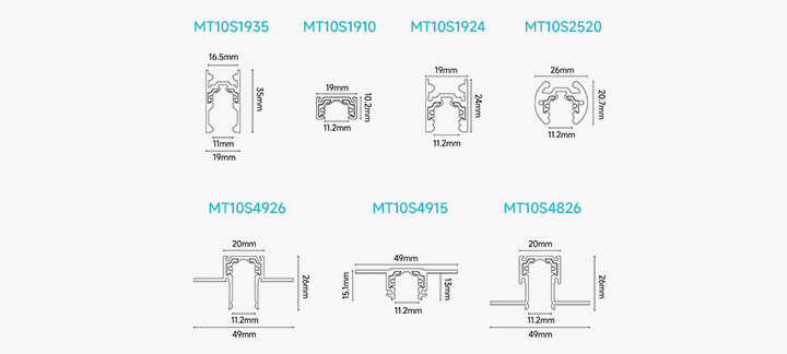 10mm-Magnetic Track