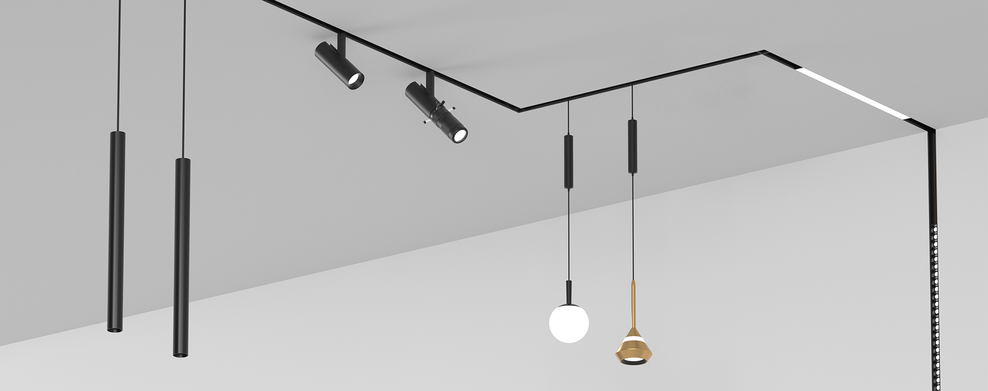 Magnetic Track Light System
